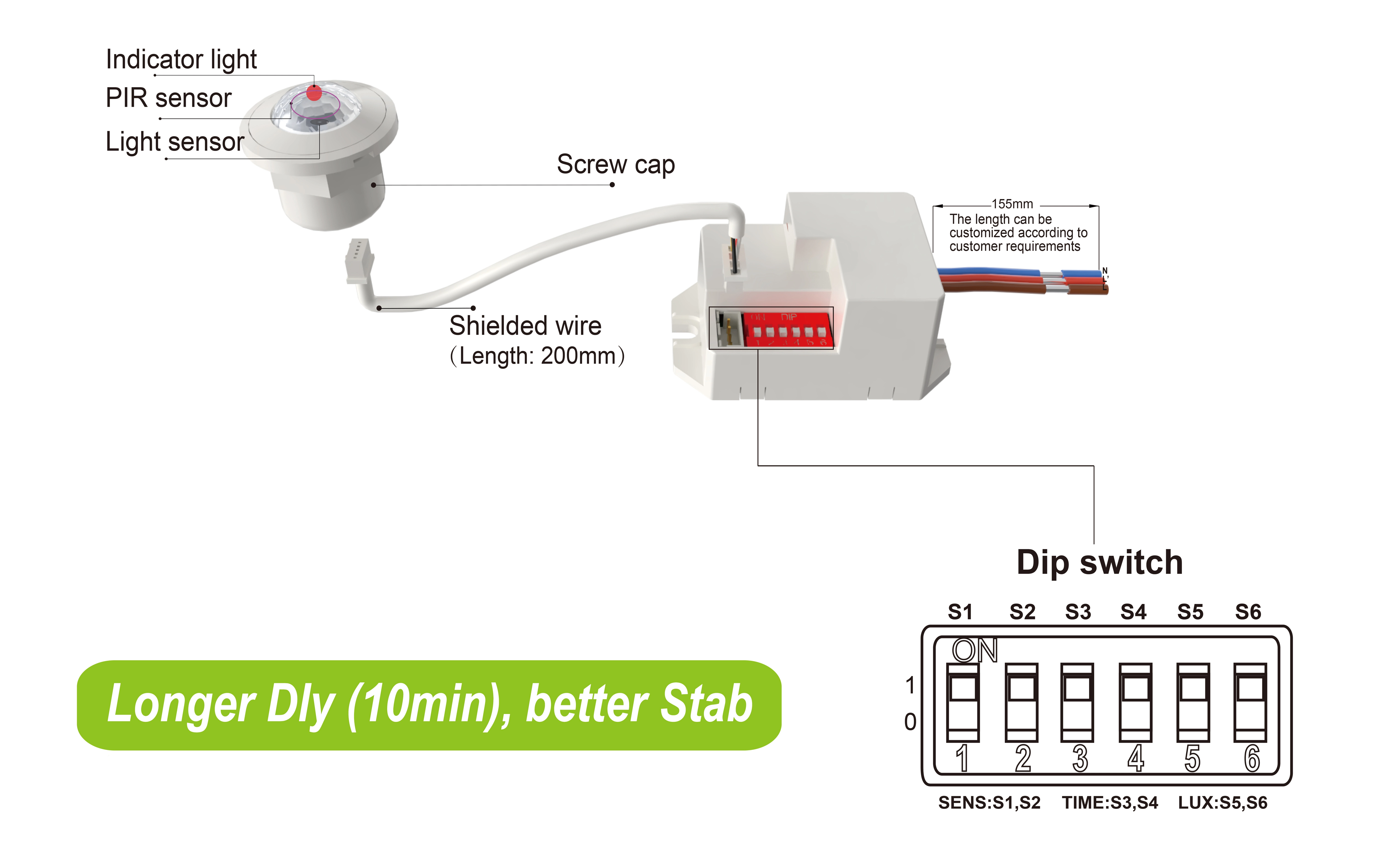 Pdlux представляет PIR-датчик движения PD-PIR-M15Z-A с задержкой до 10 минут и повышенной стабильностью